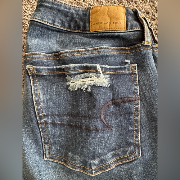 American Eagle Outfitters Super Stretch Denim Jegging Size 6 X-Short Preowned - Picture 9 of 10